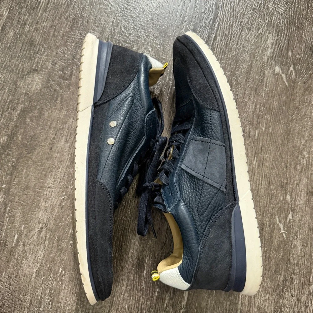 Rodd‎ & Gunn Men's Leather Suede Navy Casual Sneakers Size 43 EU 10 US